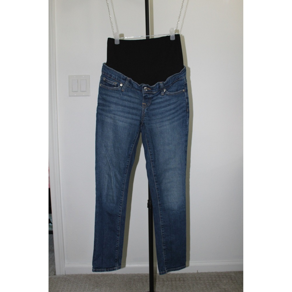 Gap Maternity Skinny Jeans Medium Wash Full Panel‎ Size 25 0R Adjustable Waist